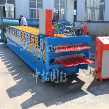 double layer iron sheets forming machine